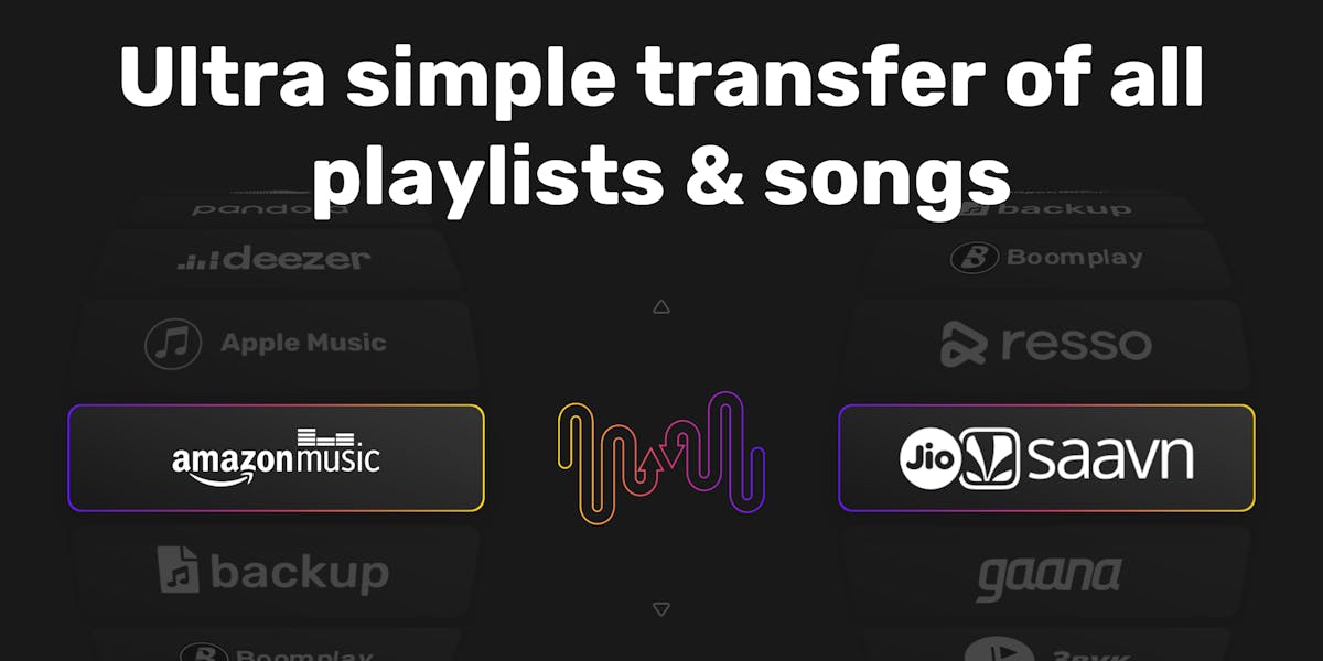 Transfer playlists from Amazon Music to JioSaavn